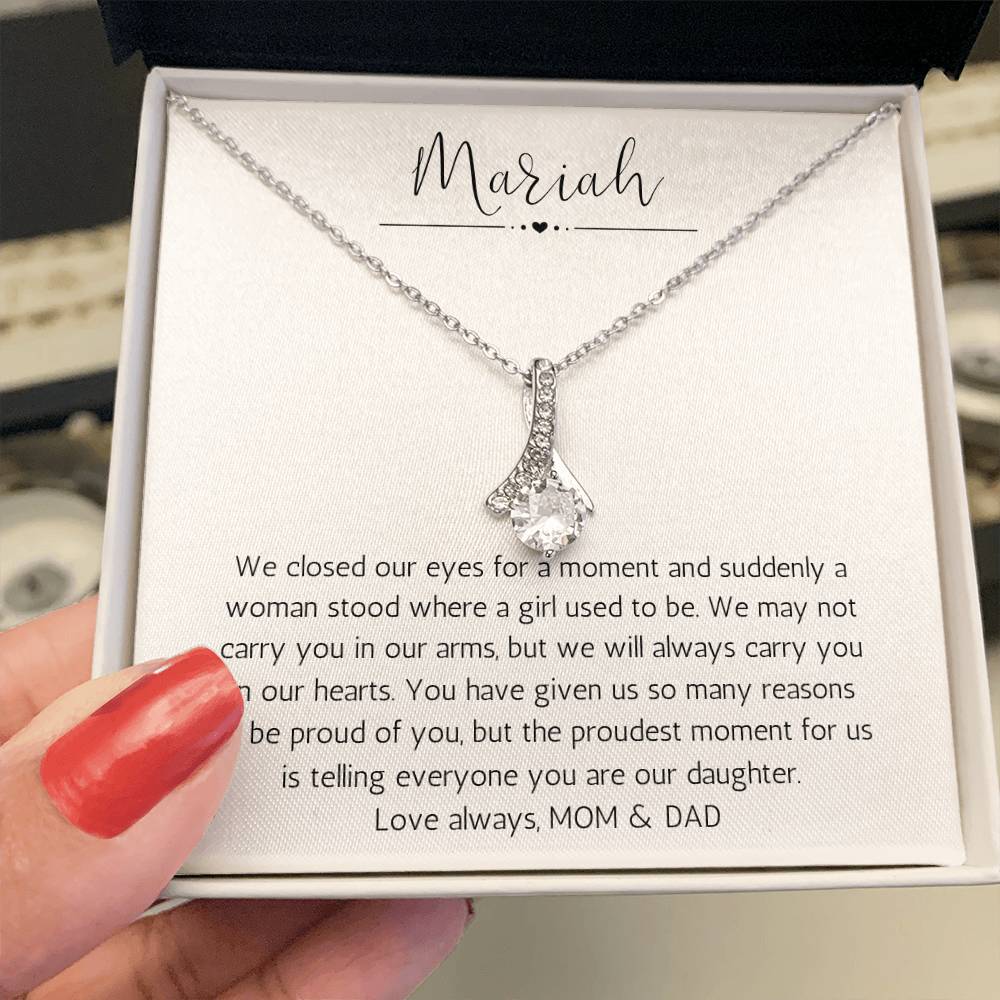 Personalized Necklace For Daughter | We Are So Proud