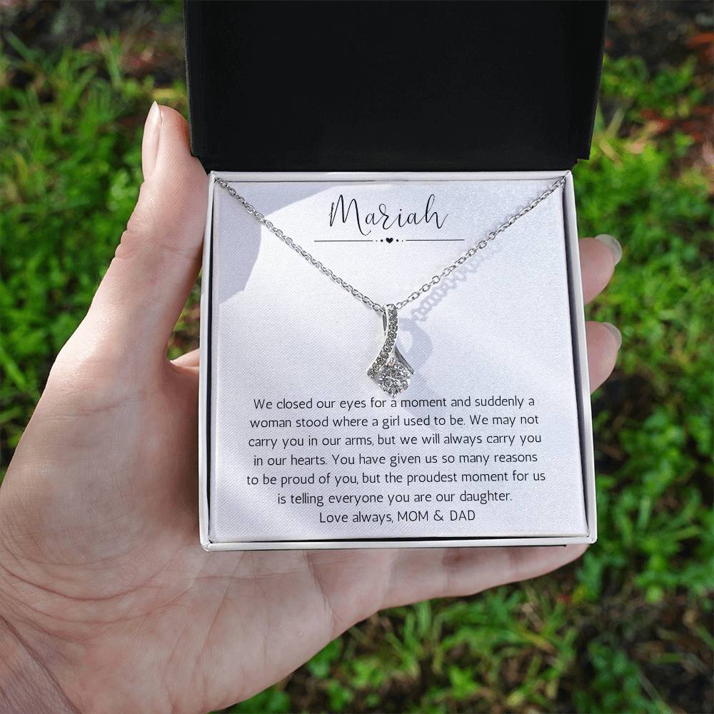 Personalized Necklace For Daughter | We Are So Proud