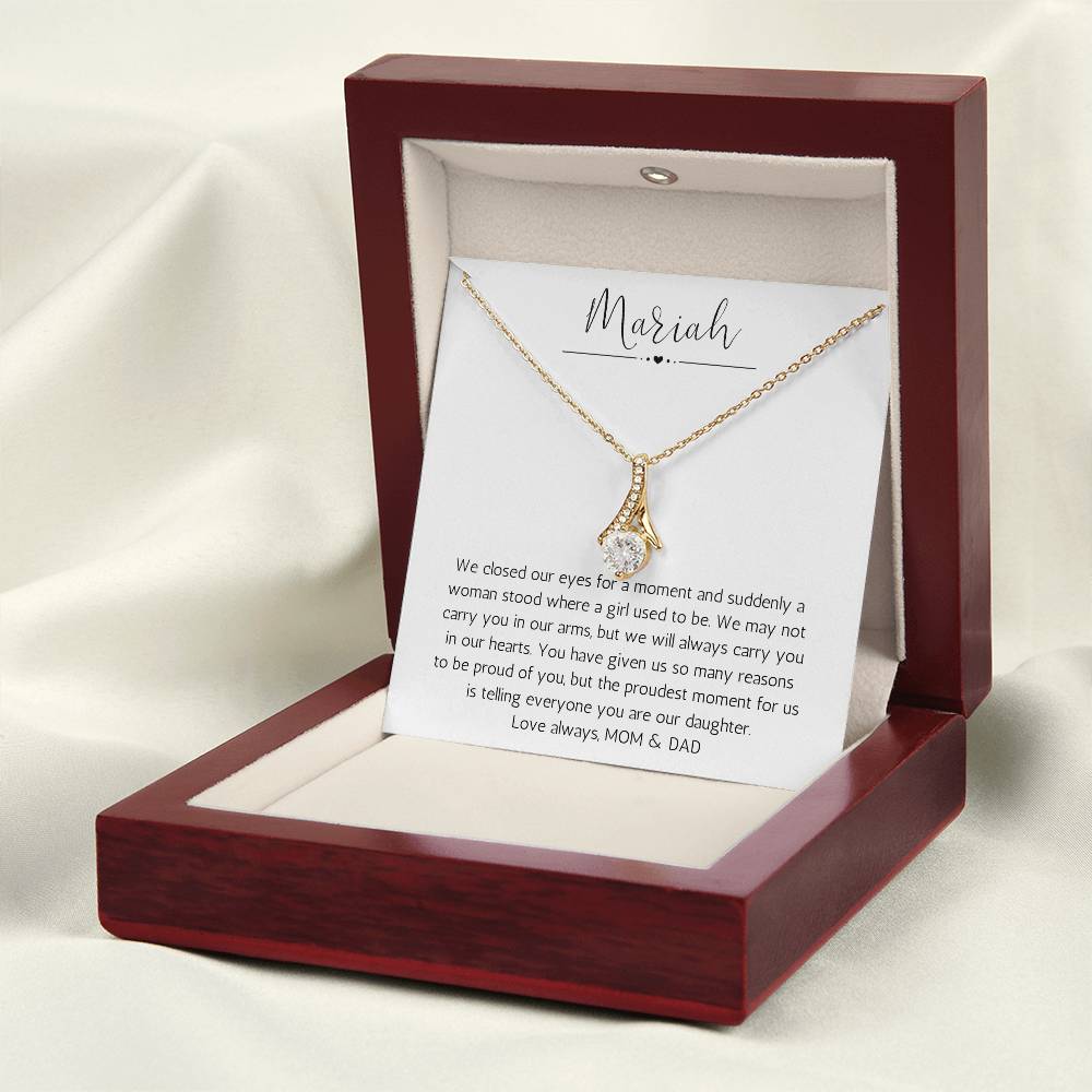 Personalized Necklace For Daughter | We Are So Proud