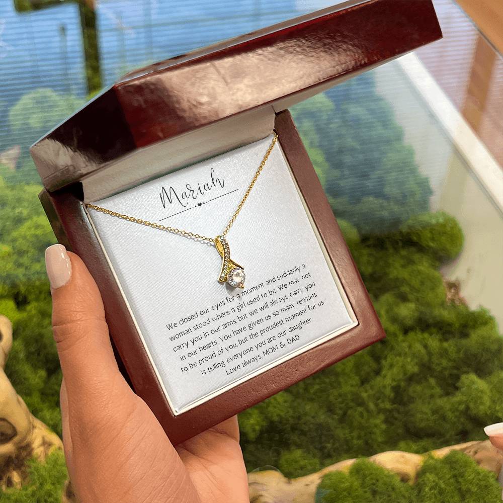 Personalized Necklace For Daughter | We Are So Proud