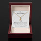 To My Bonus Daughter | I love you more | Necklace