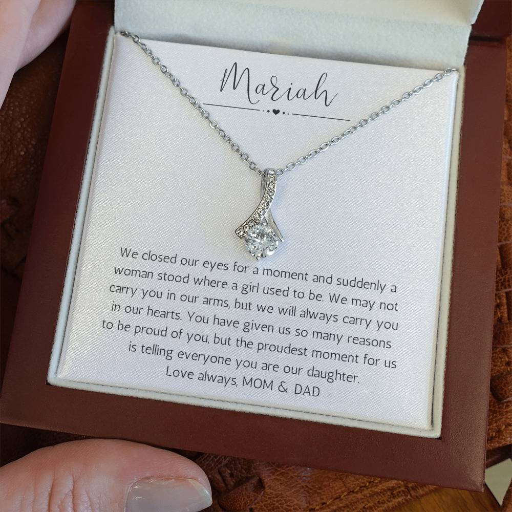 Personalized Necklace For Daughter | We Are So Proud