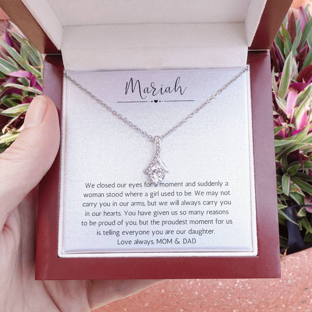 Personalized Necklace For Daughter | We Are So Proud