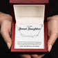 To My Bonus Daughter | Shine Like The Brightest Star | Name Heart Necklace