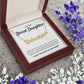 To My Bonus Daughter | Shine Like The Brightest Star | Name Heart Necklace