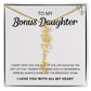 To My Bonus Daughter | Shine Like the Brightest Star | Birth Flower Necklace