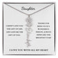 To My Daughter | Birth Month Flower Necklace
