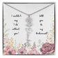 Will You Be My Bridesmaid | Personalized Birth Flower Necklace