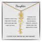 To My Daughter | Birth Month Flower Necklace