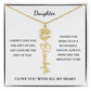 To My Daughter | Birth Month Flower Necklace