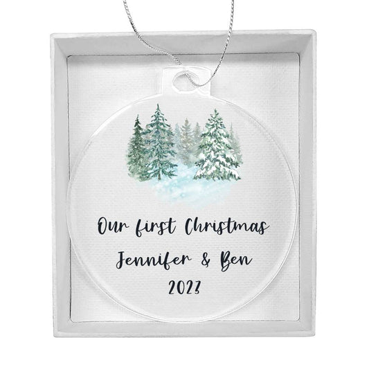 Our First Christmas  Personalized Ornament