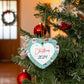 Merry Christmas 2024 Heart Ornament