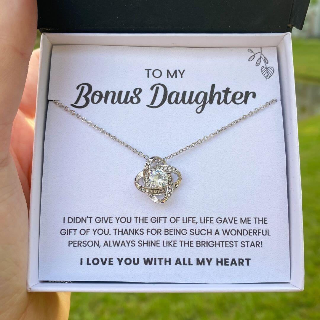 To My Bonus Daughter | Shine Like The Brightest Star | Necklace