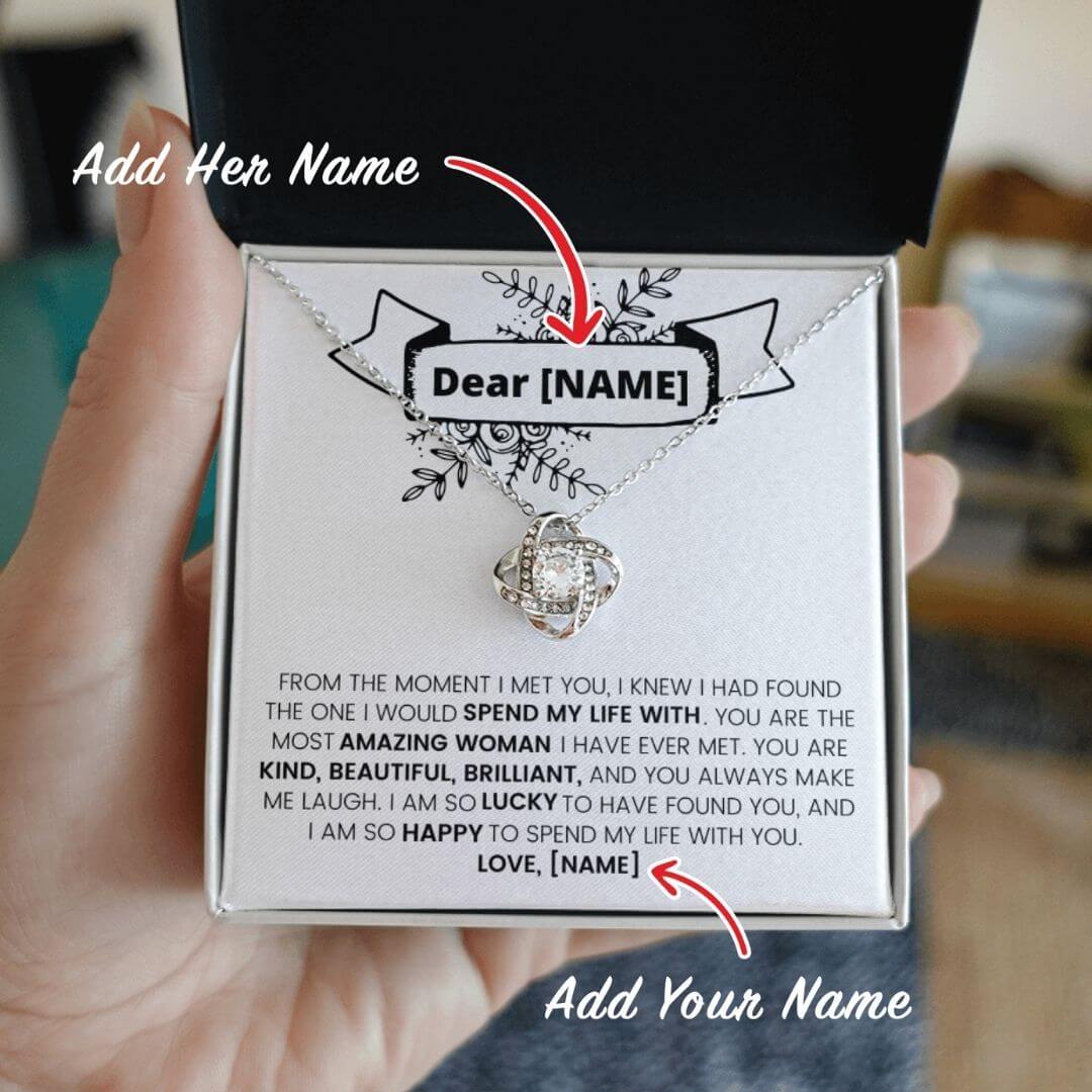 I Want To Spend My Life With You | Personalize It With Your Names | Necklace