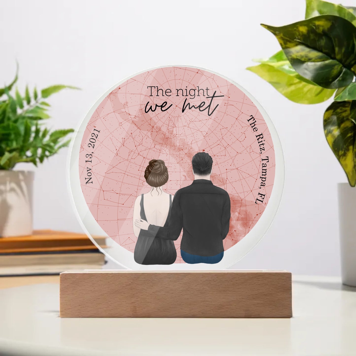 Personalized Romantic Star Map Acrylic Display