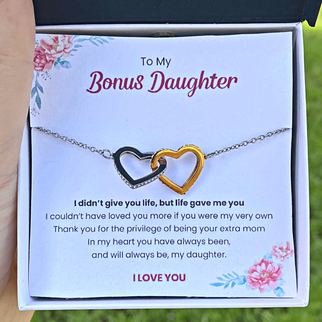To My Bonus Daughter | I Couldn't Love You More | Necklace