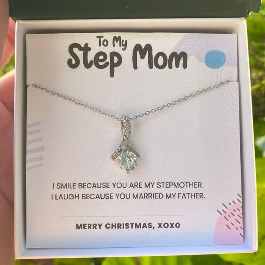 To My Step Mom | Merry Christmas | Necklace