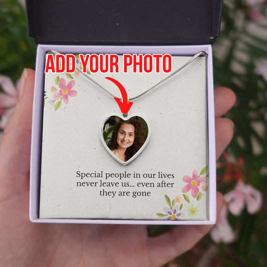 You Are Special In Our Lives |  Customized Memorial Photo Necklace