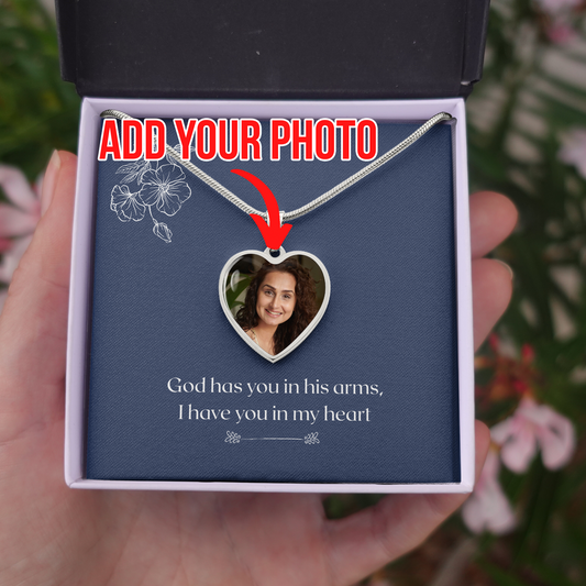 I Have You In My Heart | | Customized Memorial Photo Necklace