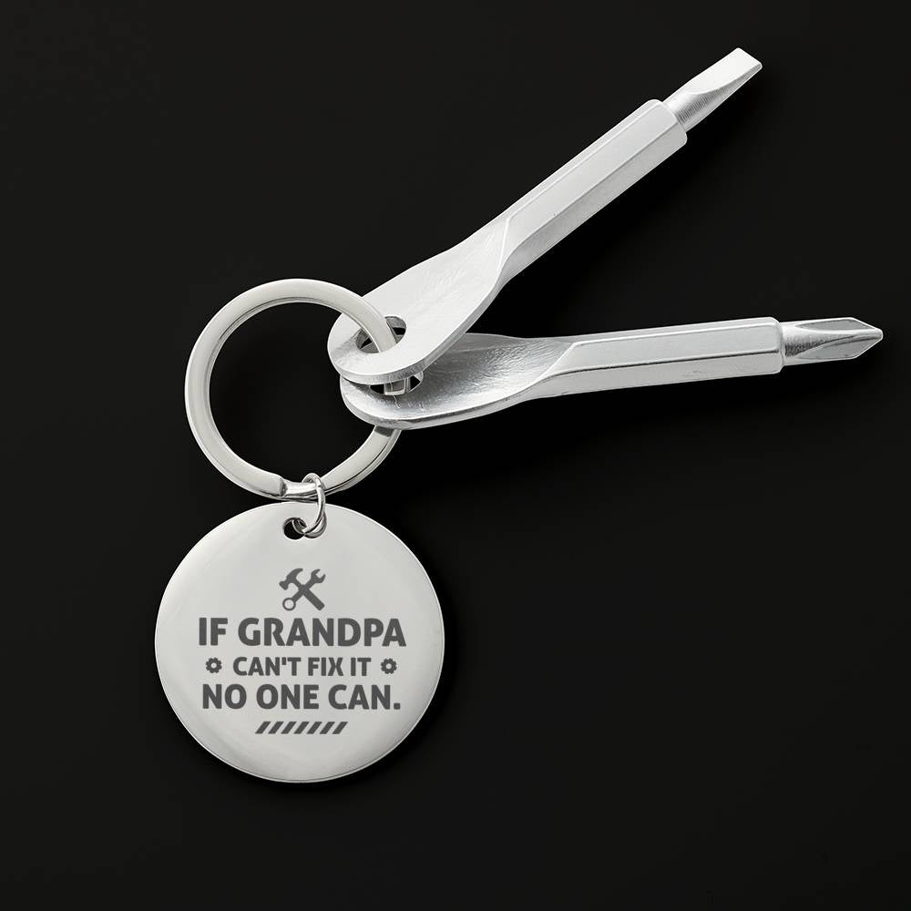 Screw Driver Key Chain For Grandpa
