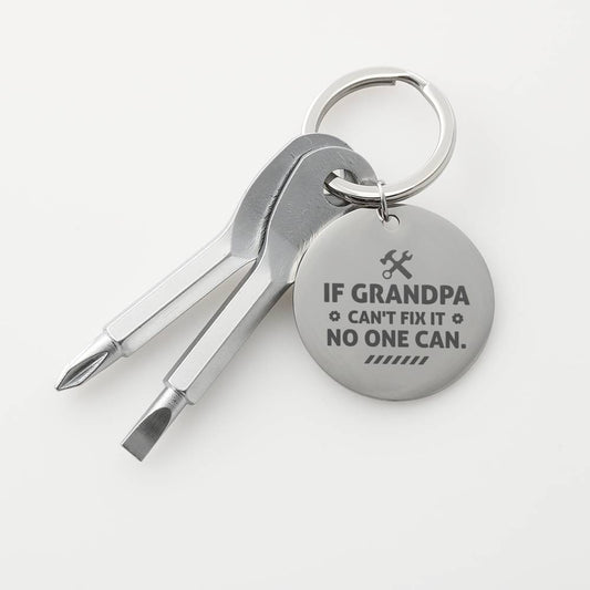 Screw Driver Key Chain For Grandpa