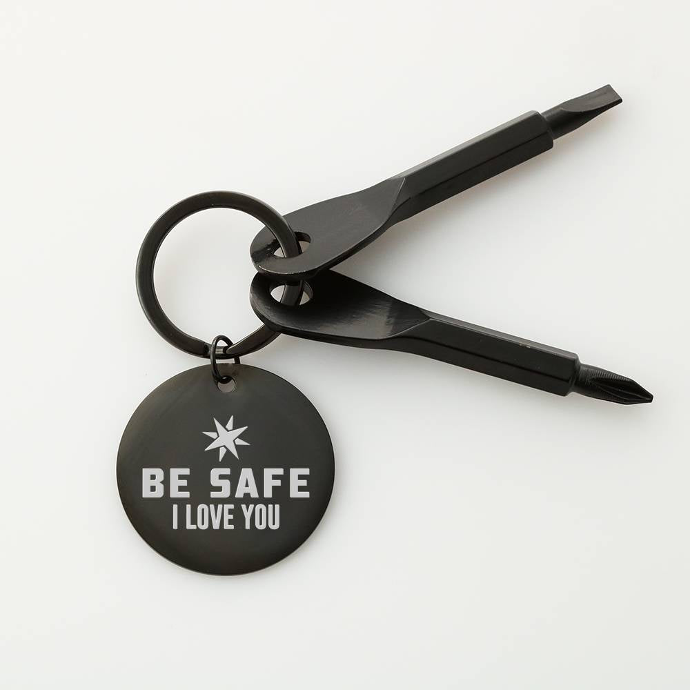 Be Safe Screw Driver Key Chain