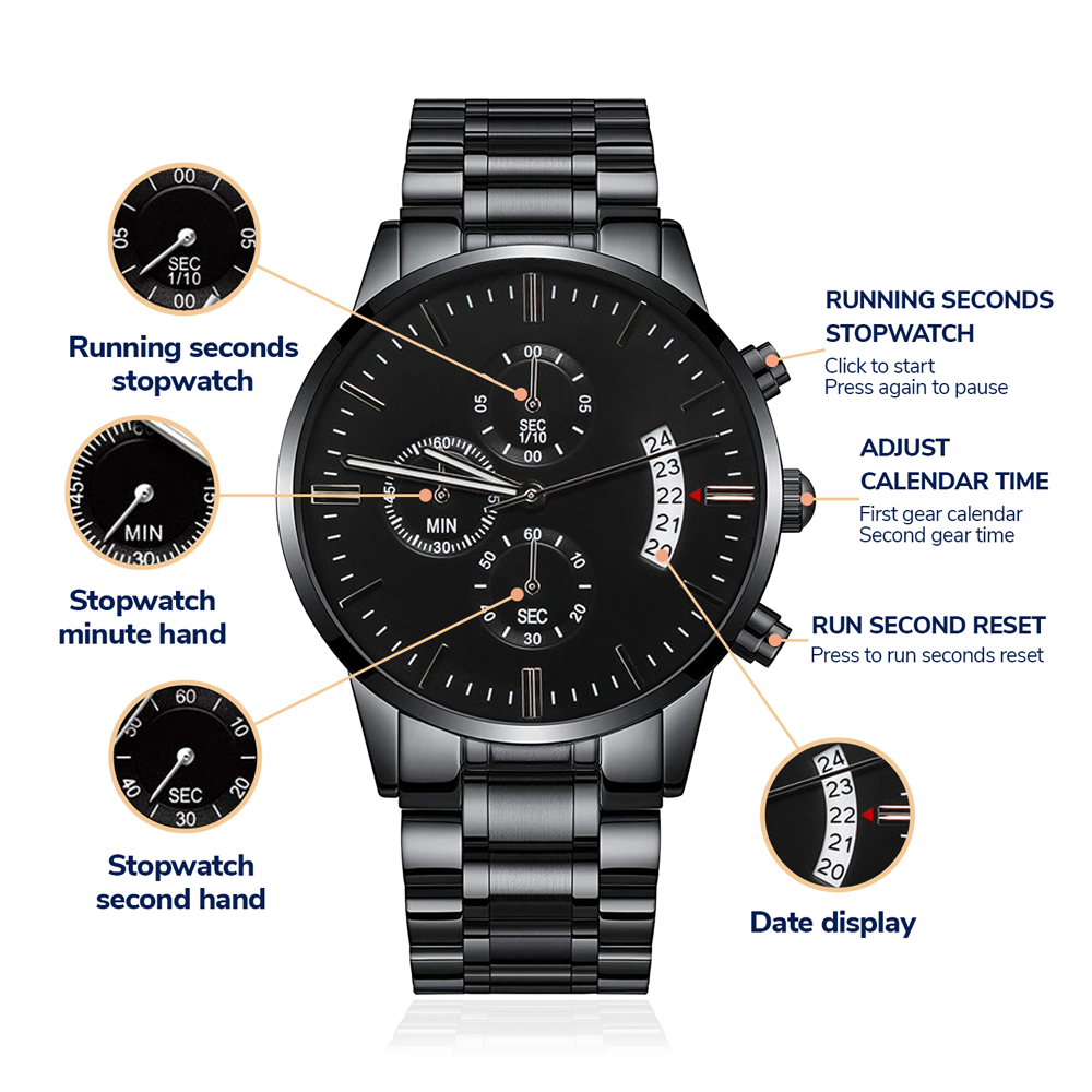 For Police Man Dad | Stainless Steel Watch