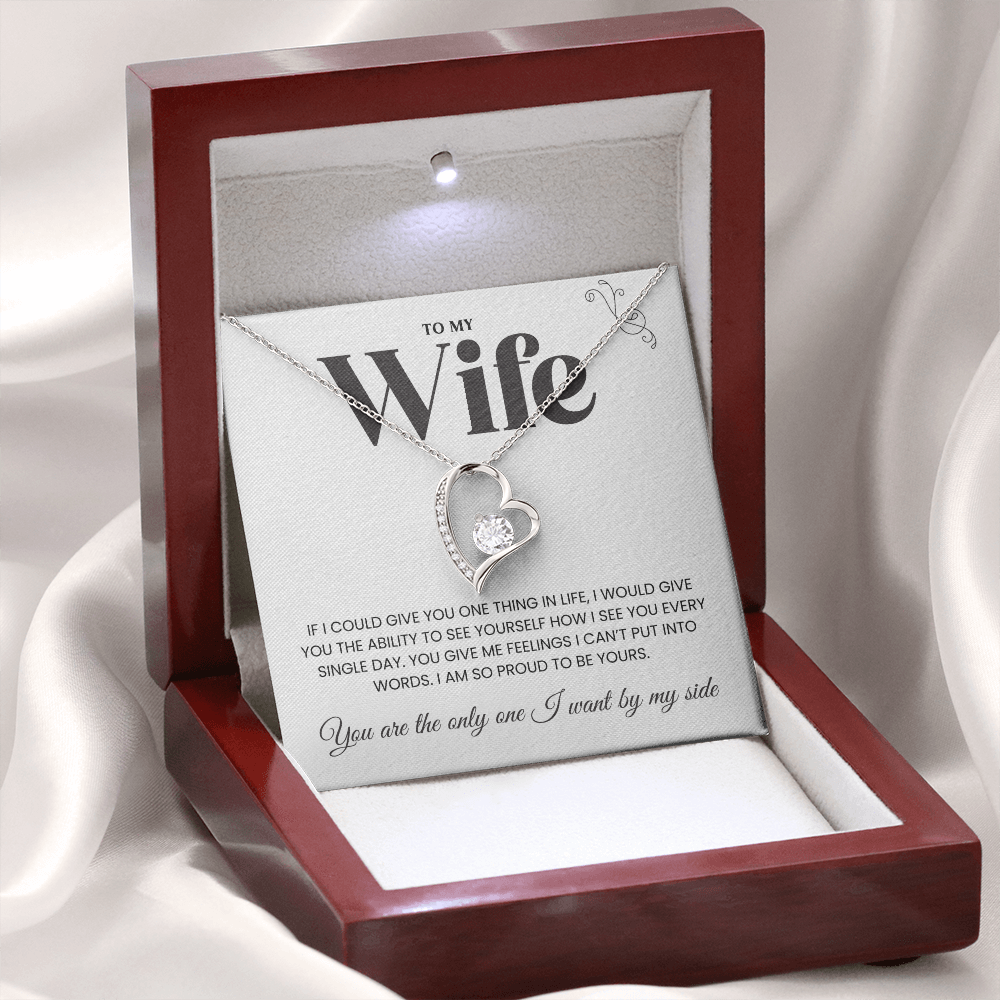 To My Wife | I Am Proud To Be Yours | Neckalce