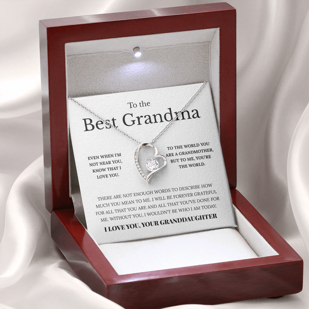 To The Best Grandma | I Am Forever Grateful | Necklace