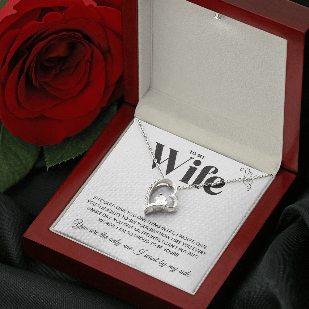 To My Wife | I Am Proud To Be Yours | Neckalce