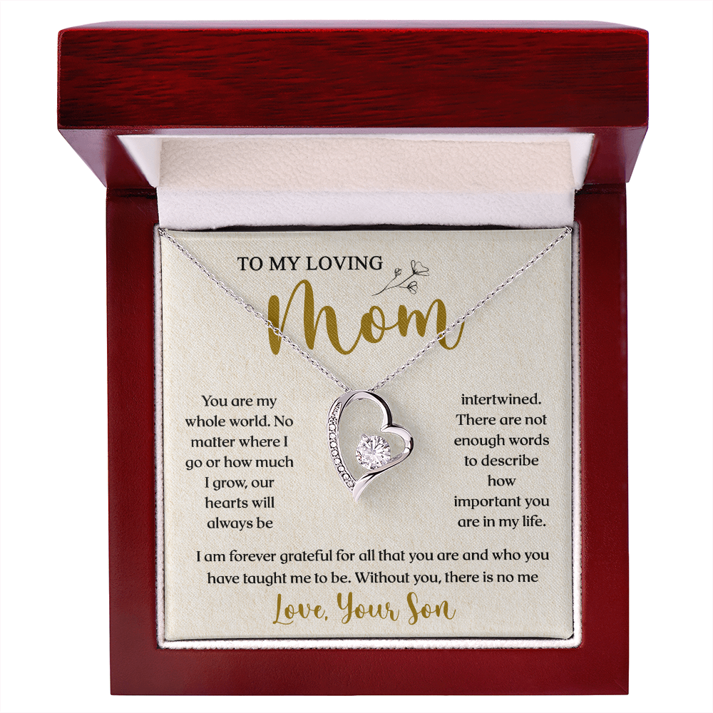 To My Loving Mom | You Are Important To Me | Forever Love Necklace