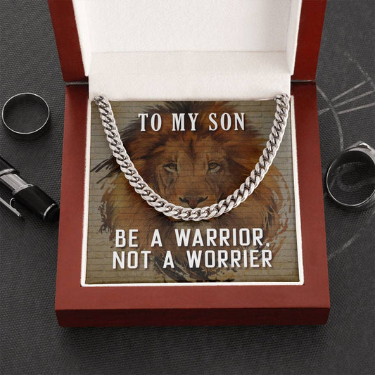 To My Son | Be a Warrior | Necklace