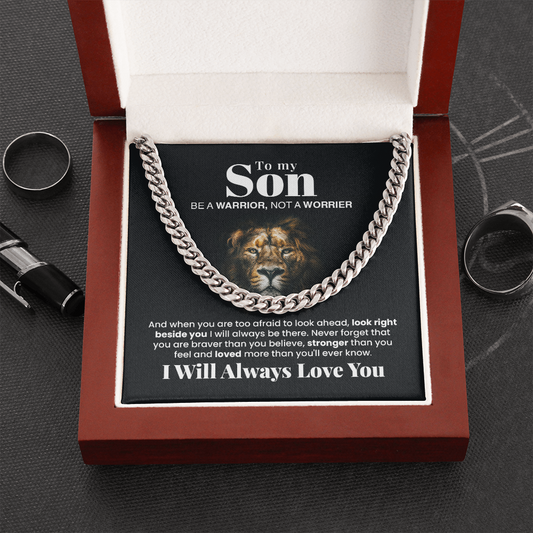 To My Son | Be A Warrior | Necklace