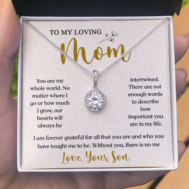 To My Loving Mom | You Are Important To Me | Eternal Hope Necklace