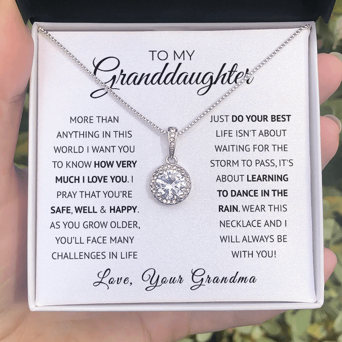 To My Granddaughter | I Love You Very Much | Necklace