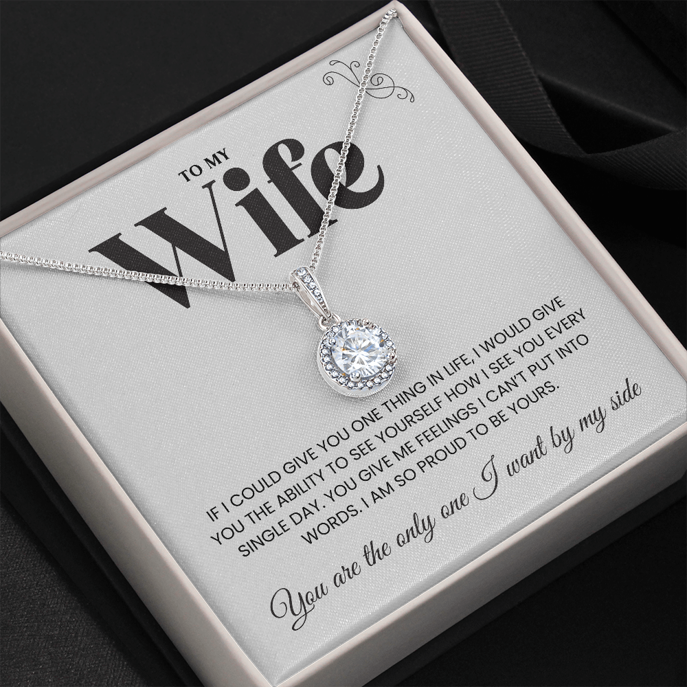 To My Wife | I Am Proud To Be Yours | Necklace