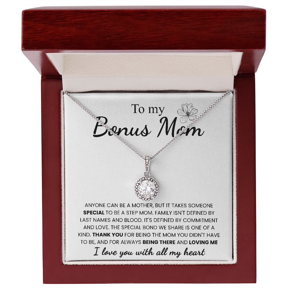 To My Bonus Mom | Thank You For Loving Me | Eternal Hope Necklace