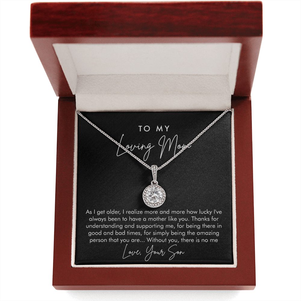 To My Loving Mom | I'm Lucky To Have You | Eternal Hope Necklace