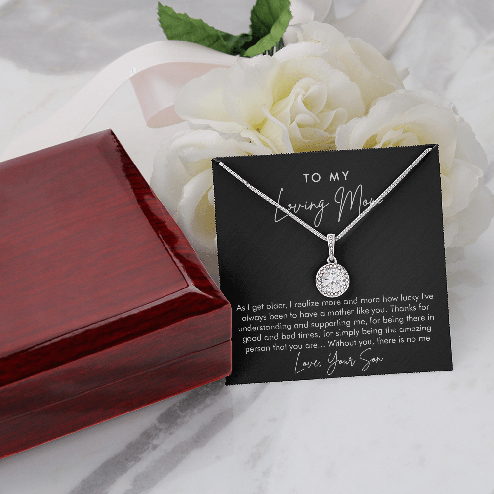 To My Loving Mom | I'm Lucky To Have You | Eternal Hope Necklace
