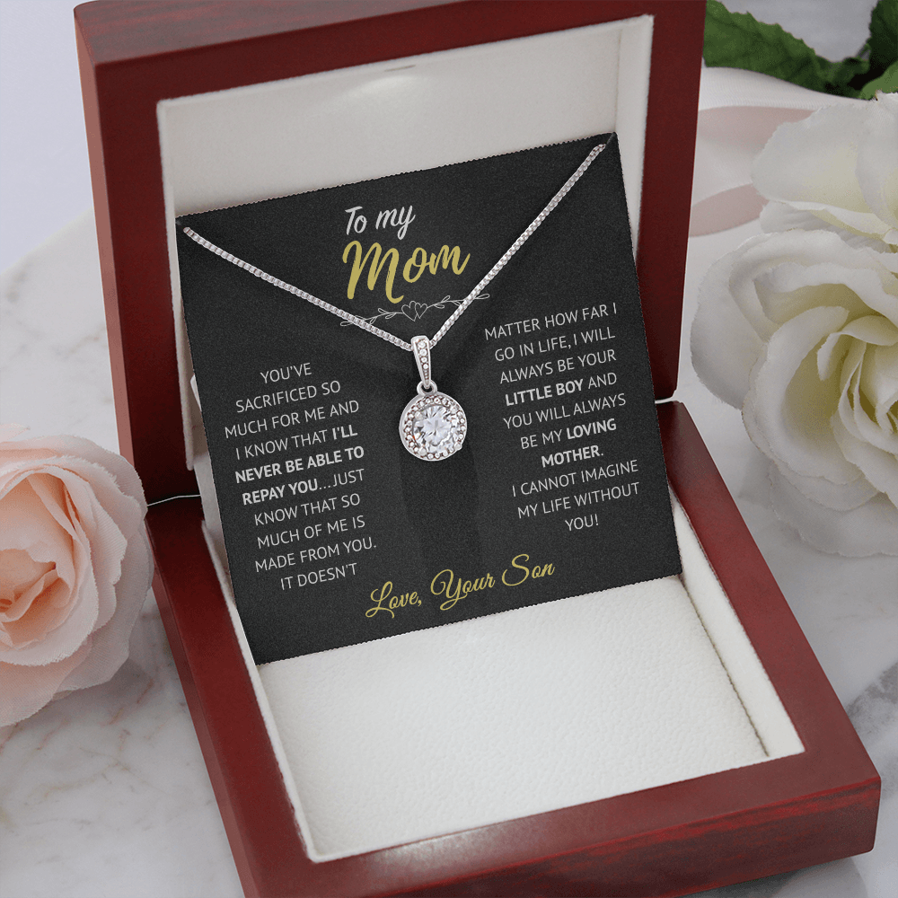 To My Mom | I Can't Imagine Life Without You| Eternal Hope Necklace