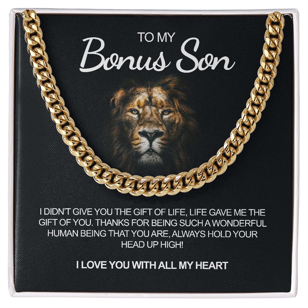 To My Bonus Son | I Love You | Necklace