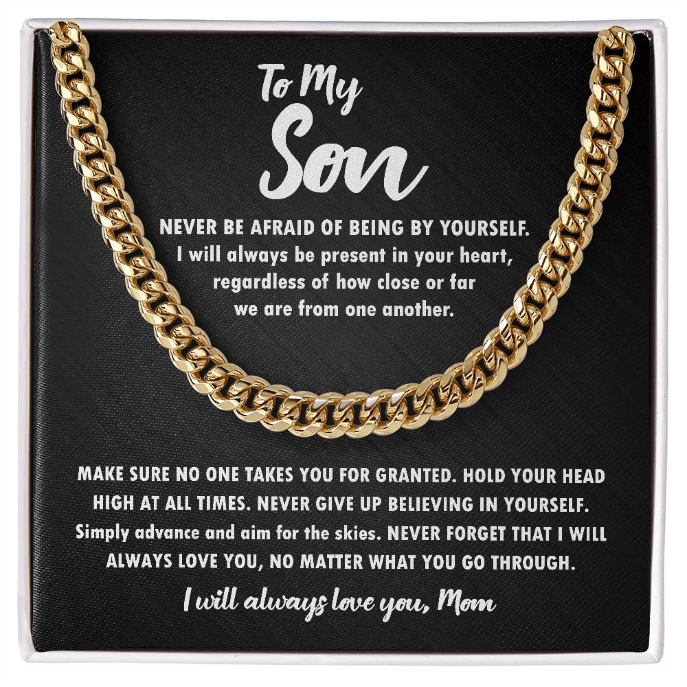 To My Son | Never Give Up | Necklace