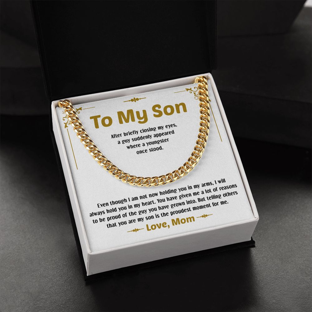 To My Son | I'm So Proud Of You | Necklace