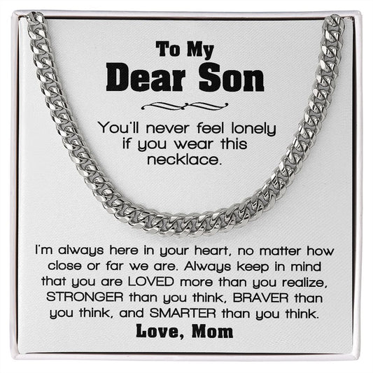 To My Dear Son | I'm Always In Your Heart | Necklace