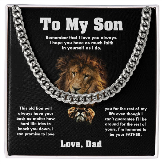 To My Son | I'm Honored To Be Your Father | Necklace