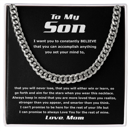 To My Son | I'll Always Love You | Necklace