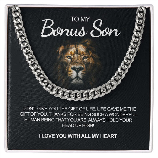 To My Bonus Son | I Love You | Necklace