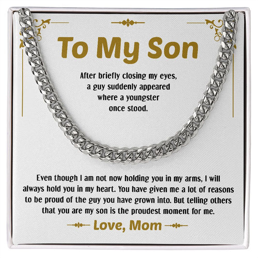 To My Son | I'm So Proud Of You | Necklace