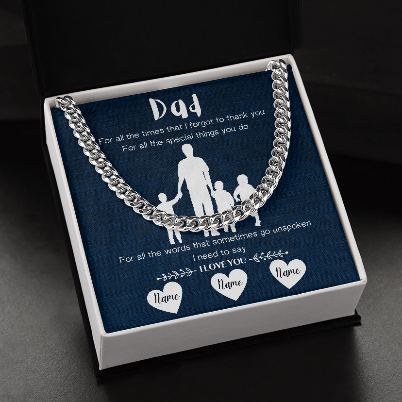 To My Dad | I Love You - Personalize it Now | Necklace
