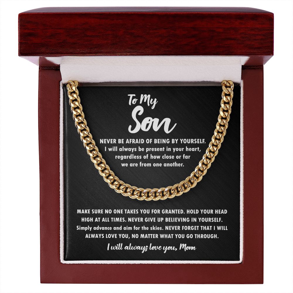 To My Son | Never Give Up | Necklace